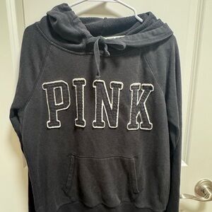 Victoria's Secret PINK Charcoal Gray Hoodie Sweater
